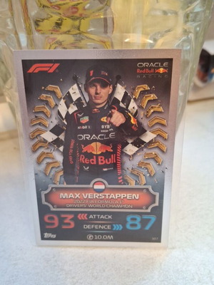 Max Verstappen World Champion 2022 Topps Turbo Attax card