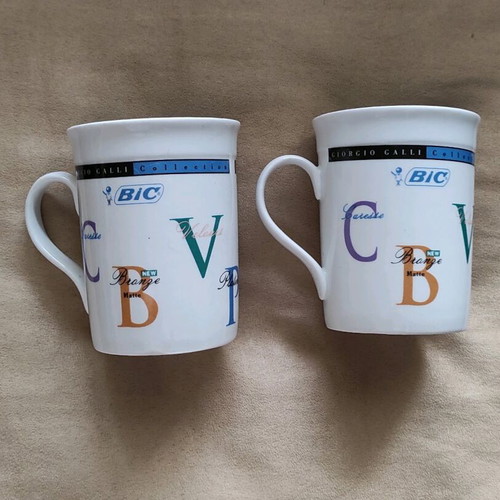 Κούπες BIC vintage Giorgio Galli collection σαν καινούργιες, 2 τεμάχια