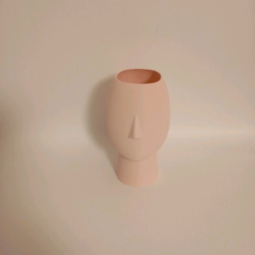Modern pink pencil holder new, 3D printed