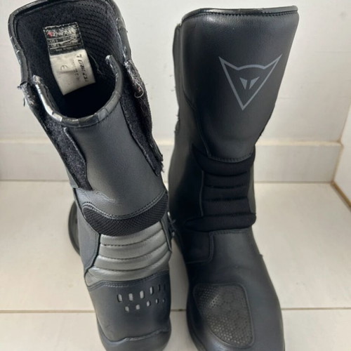 Dainese motorcycle boots used, black, size 42