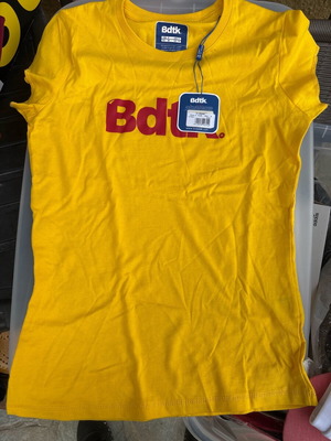 BDTK shirt new, yellow, size S