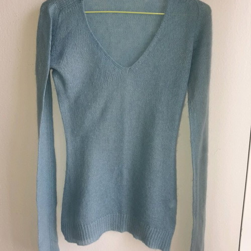 OVS Small thin knitted pullover like new, turquoise