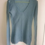 OVS Small thin knitted pullover like new, turquoise