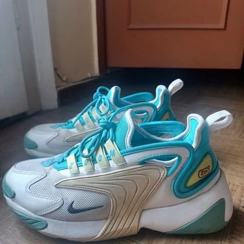 Nike Zoom 2k shoes used, EU37.5, white and blue