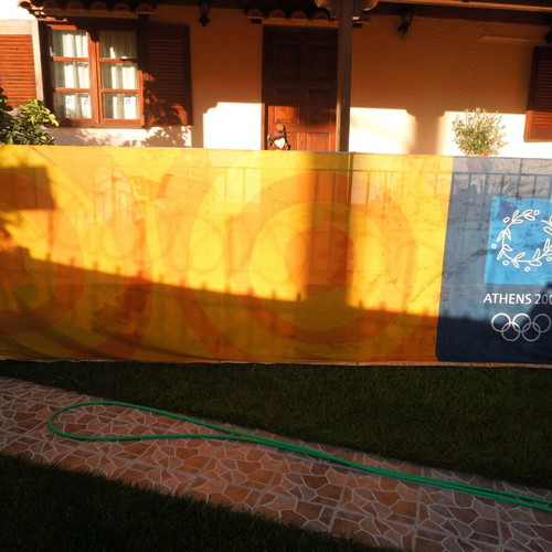 Used cloths, covers from Athens 2004 Olympic Games facilities, set of 5