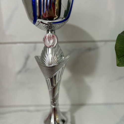 Κύπελλο βραβείου σαν καινούργιο, ύψος 31,5 εκ., μαρμάρινη βάση