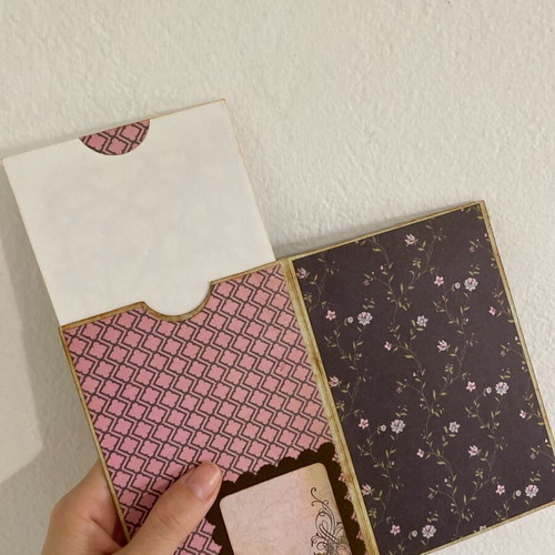 Handmade opening card new with scrapbooking