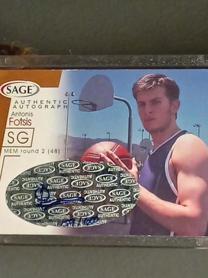 2001 Sage Auto Bronze Card Antonis Fotsis #A14 Rookie Auto RC like new