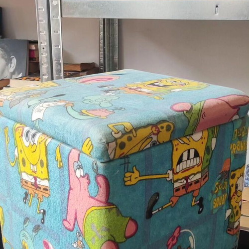 SpongeBob Storage Stool used with lid