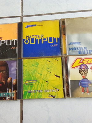 Πακέτο 6 CD Lemon Rave Master Output μεταχειρισμένα, techno house trance