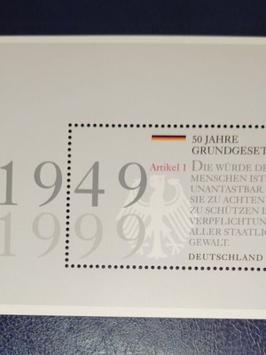 Germany Feuillet Stamp 1999 new, unsealed