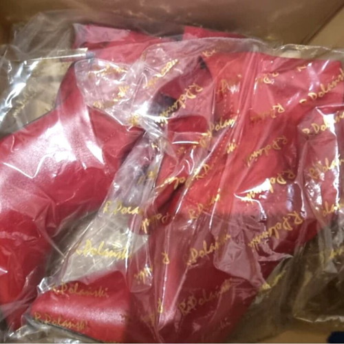 R.Polański red suede over-the-knee boots like new, size 40