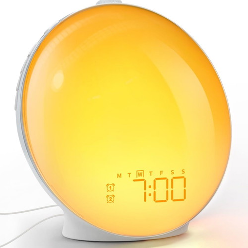 Dekala Sunrise Light Alarm Clock like new with FM radio and night lamp