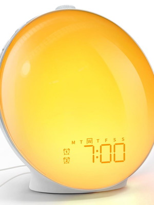 Dekala Sunrise Light Alarm Clock like new with FM radio and night lamp