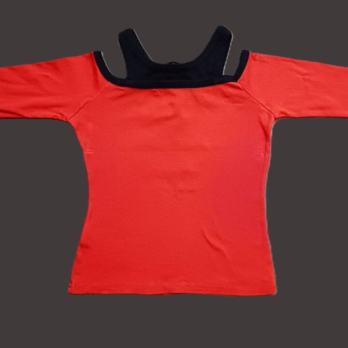 Pucca blouse used, red, size S for girls