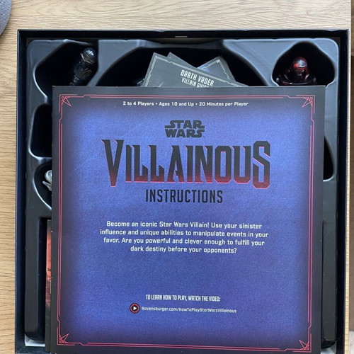 Star Wars Villainous board game not completed in like new condition