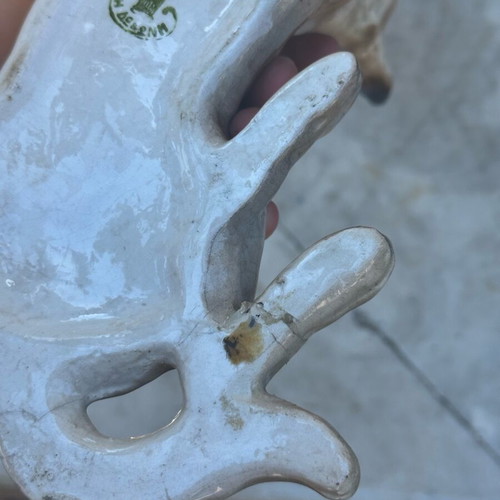 Ceramic Lavdanis wolfdog figurine used with damages