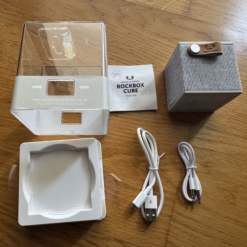 Fresh ’n Rebel Rockbox Cube Bluetooth Speaker new with box