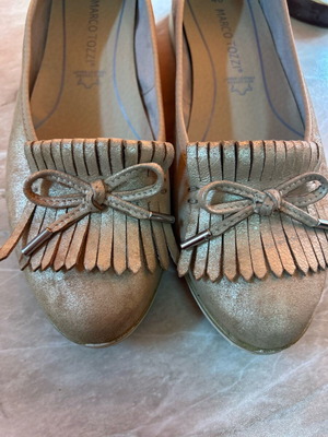 Marco Tozzi women's ballerina shoes like new, suede, size 40