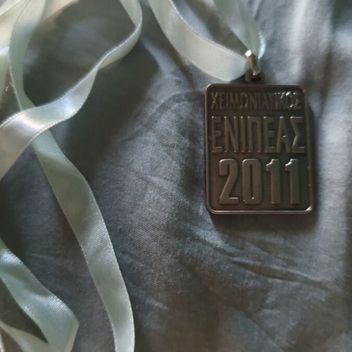Winter Enipeas medal used, 2011 finish