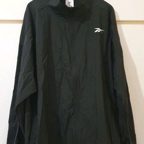 Reebok jacket windbreaker like new, black, size L