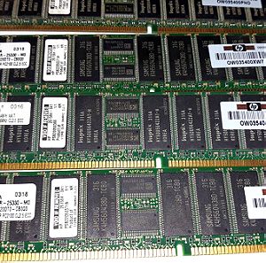 Samsung 2GB (4x512MB) DDR2 PC-2100 με ECC για server