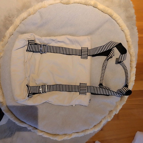 Kipling bag beige with striped adjustable strap new
