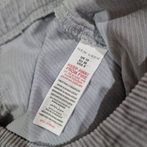 New Look light blue corduroy skirt size M new
