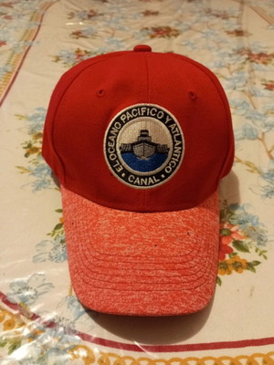 Panama Canal Hat like new, red, one size
