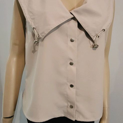 Cream shirt vest used, size L