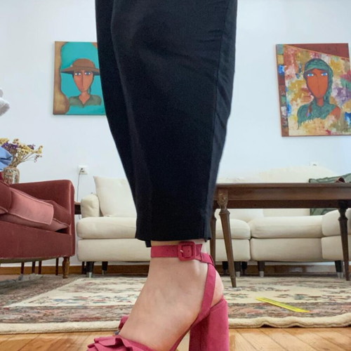 Stradivarius pink heels used, size 38, comfortable