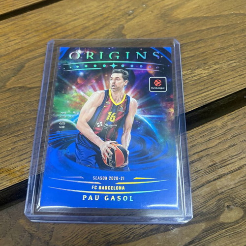 Origins Euroleague Pau Gasol Base Set Blue Prizm card 2025-26 new