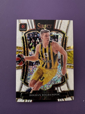 2025-26 Panini Select EuroLeague BK Bogdan Bogdanovic Premier Lvl. White Sparkle card, perfect condition
