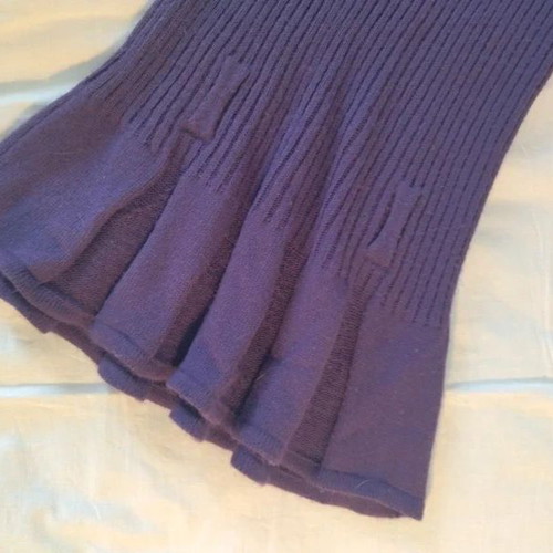 Purple sleeveless knit mini dress like new, size S/M