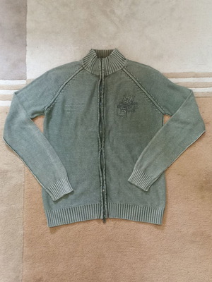 3 Guys men's cardigan size M like new green