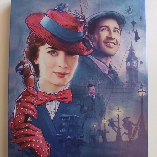 Mary Poppins Returns Blu-ray Steelbook like new without Greek subtitles