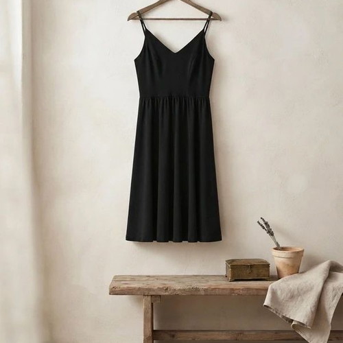 Midi black dress Funky Buddha size S like new