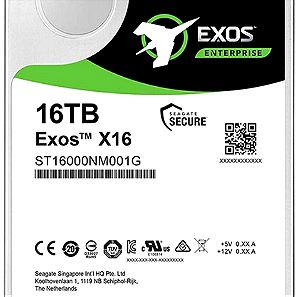 HDD σκληρός δίσκος Seagate Exos X16 16TB