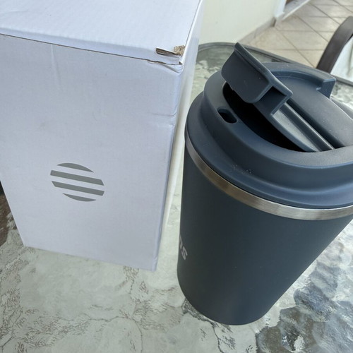 Tumbler 350ml and Insulated Carry Bag set new, gray
