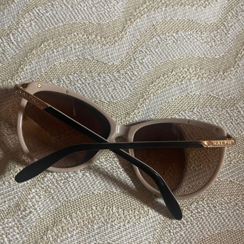 Ralph Lauren sunglasses used, authentic cream acetate