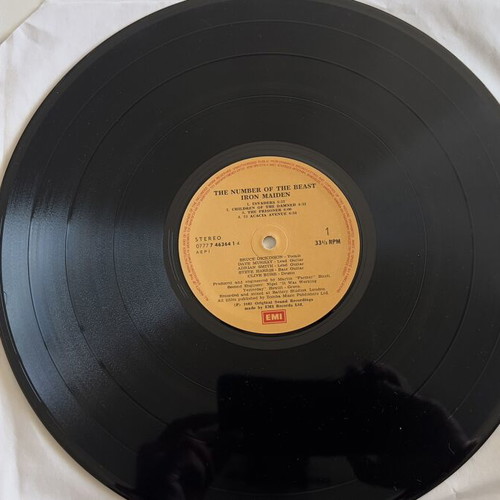 Iron Maiden The Number of the Beast LP original first press 1982 like new