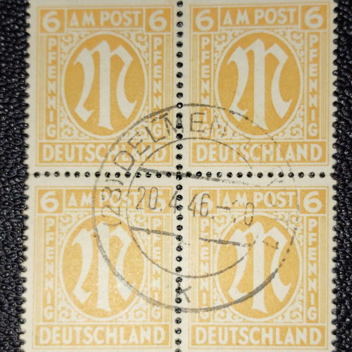 Germany 1946 Allied Occupation Stamp Block new