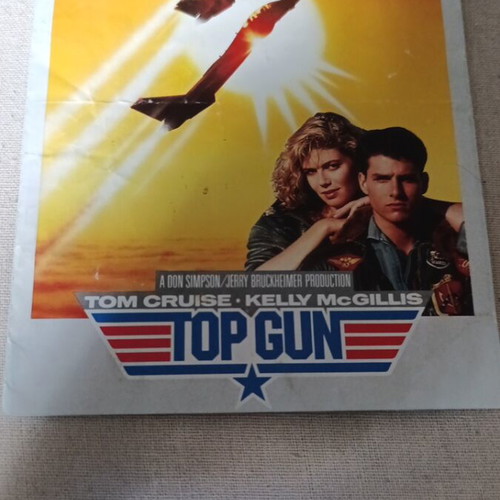 Vintage cinema programs set used, Top Gun 1986 and Annie 1982