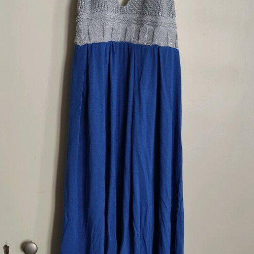 Knitted dress with silver thread size M 38 10