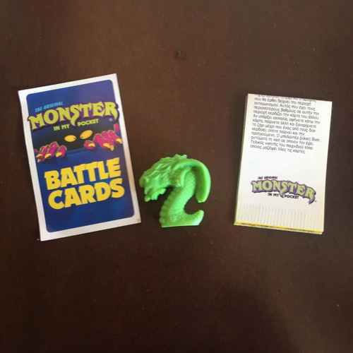 Monster in my pocket 1991 used, monster figure with cards