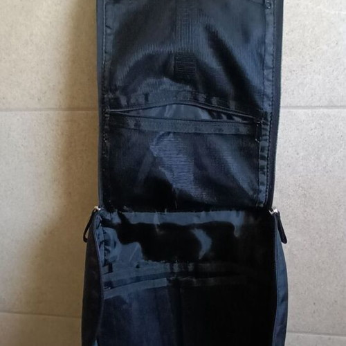 IKEA travel toiletry bag like new, black with 9 compartments