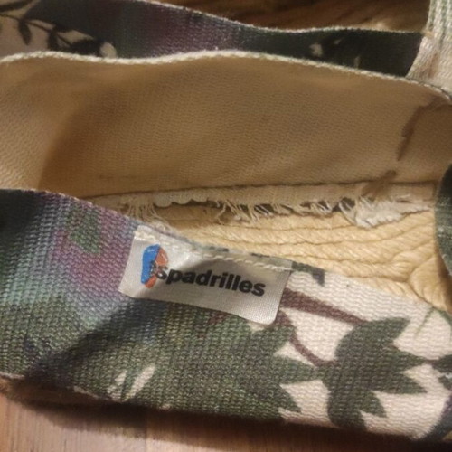 Espadrilles size 38 like new, multicolored
