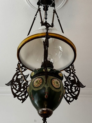 Φωτιστικό αντίκα art nouveau τέλους 19ου αιώνα σαν καινούργιο
