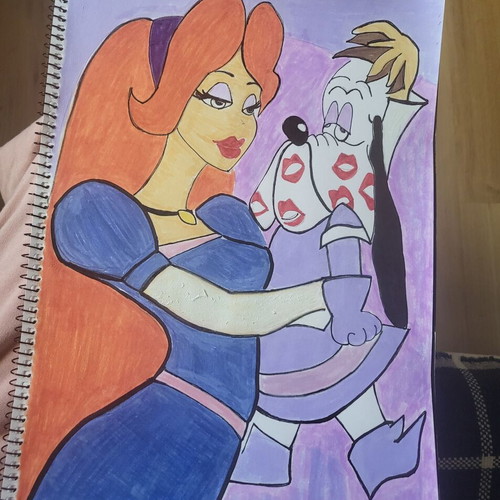 Watercolor painting new with markers 39×39
