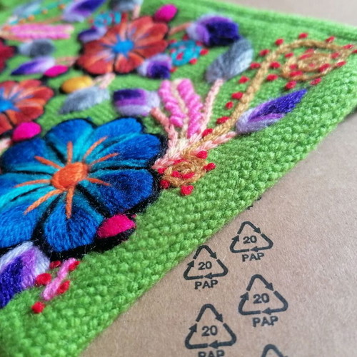 Handmade Peruvian toiletry bag new, woven and hand embroidered